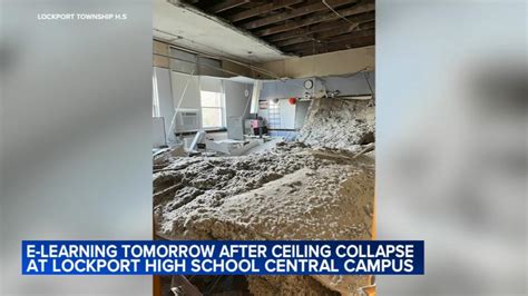 Students evacuated after partial ceiling collapse at Lockport Township HS